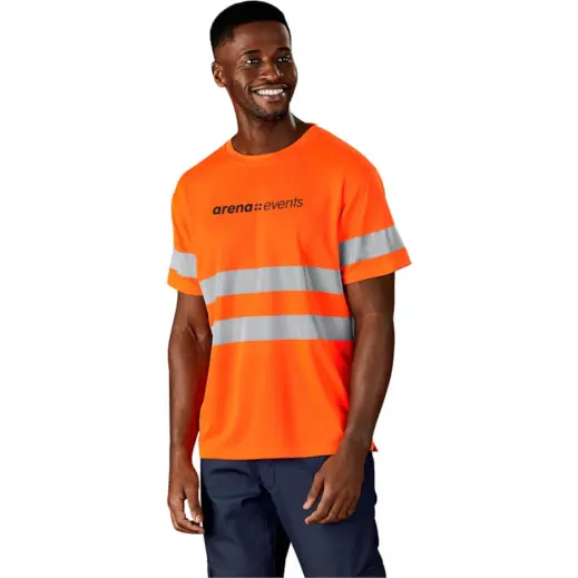 Construction Hi-Viz Reflective T-Shirt Model Male
